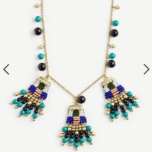 NWT Ann Taylor Seed Bead Statement Necklace